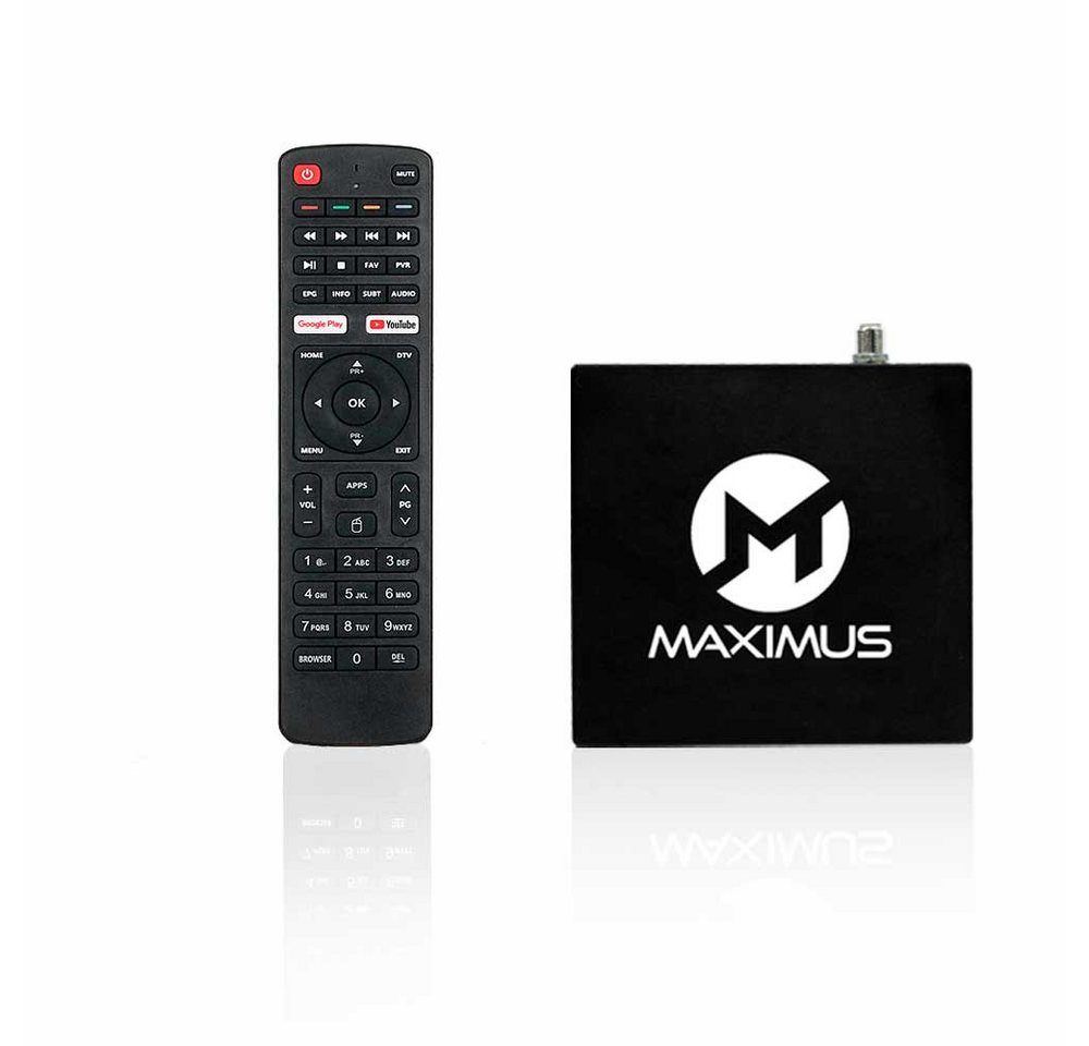 BEM NEUE Maximus 6.0 SAT-Receiver TV Receiver (WLAN/LAN (Ethernet), USB 4K-Bildqualität Android 11.0 HDTV HDMI FullHD DVB-S/S2 SATTV IPTV) von BEM