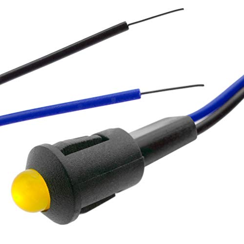 BeMatik Digitales LED-Licht, 8 mm, 220 VAC, Gelb (echselstrom) von BEMATIK.COM