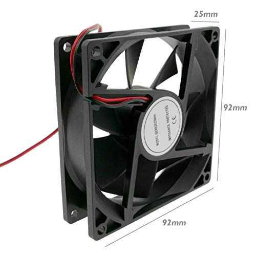 BeMatik - Gehäuselüfter 92 x 92 x 25 mm 5 VDC für Computergehäuse (VL007) von BEMATIK.COM