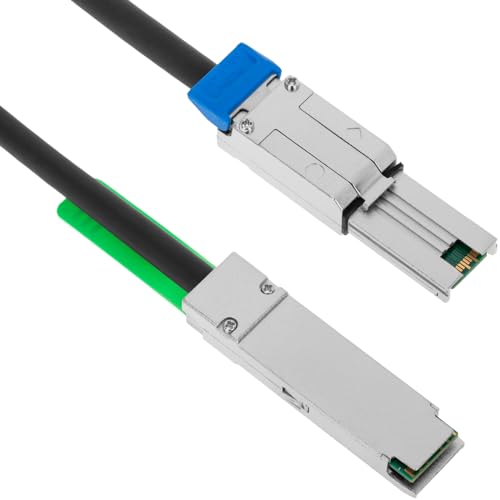 BeMatik - Kabel QSFP + SFF-8436 auf SFF-8088 1m MiniSAS BeMatik - Kabel QSFP + SFF-8436 auf SFF-8088 1m MiniSAS von BEMATIK.COM