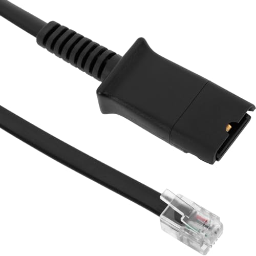 BeMatik - Kabel kompatibel mit Plantronics QD zu RJ9-Telefon für Cisco 7900 von BEMATIK.COM