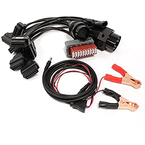 BeMatik - Kit 7 OBD2 AUTOCOMCAR-Adapter kompatibel mit Mercedes PSA 2-polig PSA 30-polig und kompatibel mit Audi BMW OPEL FIAT BeMatik - Kit 7 OBD2 AUTOCOMCAR-Adapter kompatibel mit Mercedes PSA 2-polig PSA 30-polig und kompatibel mit Audi BMW OPEL FIAT von Cablematic
