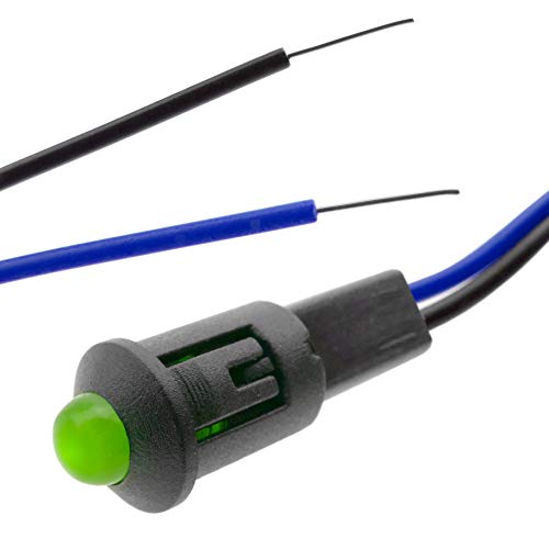 BeMatik – LED-Leuchte, 8 mm, 220 VAC, Farbe: Grün (QW018) von BEMATIK.COM