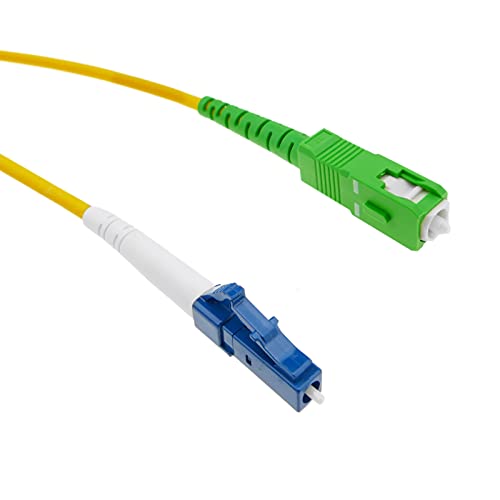BeMatik - LWL Kabel LC/PC zu SC/APC Monomode Simplex 9/125 2 m von BEMATIK.COM
