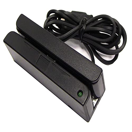 BeMatik - Magnetkartenleser Spur 1 +2 +3 (USB) von BEMATIK.COM