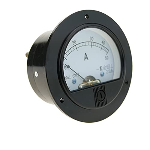 BeMatik - Meter elektrisch analog für Platte Runde 70mm 50A Amperemeter von BEMATIK.COM