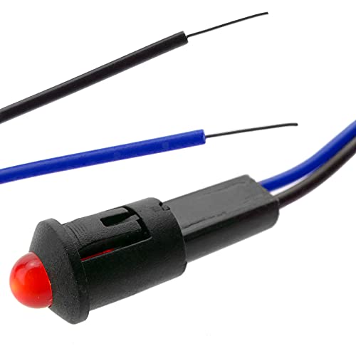 BeMatik - Pilot LED Licht 8mm 220VAC Leuchtmelder rot Farbe von BEMATIK.COM