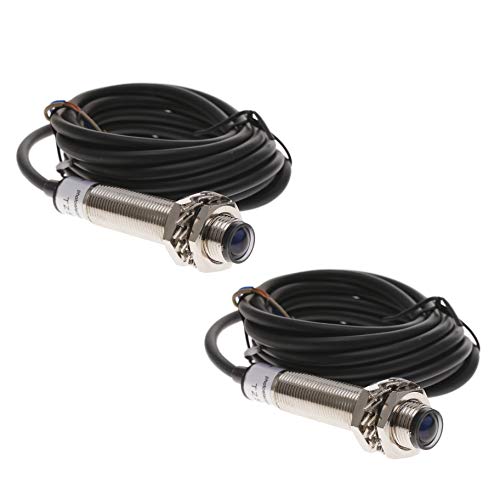 BeMatik - Sensor Lichtschranke PNP NO 10-36VDC M12 3m Barriere (TZ052) von BEMATIK.COM
