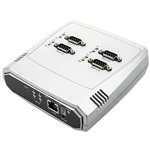 BeMatik - Serieller Server 4 x RS232 RS422 RS485 an Ethernet TCP IP UDP RJ45 10/100 Mbps NCOM-413 von BEMATIK.COM