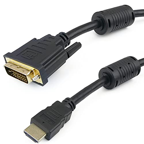 BeMatik - Super HDMI 1.4 Kabel HDMI Typ-A-Stecker zu DVI-D-Stecker 5 m von Cablematic