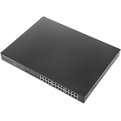 BeMatik - Switch 10/100/1000 Mbps PoE-IEEE802.3af RACK19 (24 PoE und 4 SFP) von BEMATIK.COM