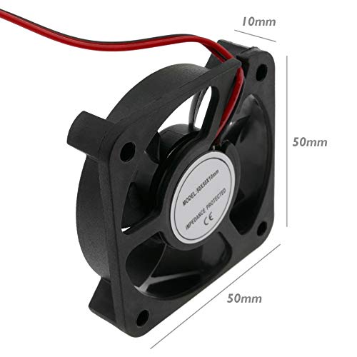 BeMatik VL022-VCES Gehäuselüfter 50 x 50 x 10 mm, 24 VDC, für Computergehäuse von BEMATIK.COM