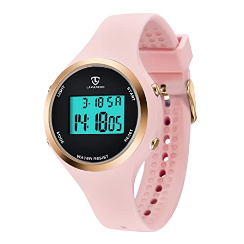 BEN NEVIS Armbanduhr für Kinder Mädchen - Digital Kinder Uhr Sports Outdoor Silikonarmband mit Wecker/Stoppuhr/LED-Licht/Stoßfest/Datum,Elektronische Kinderuhren Rosa von BEN NEVIS