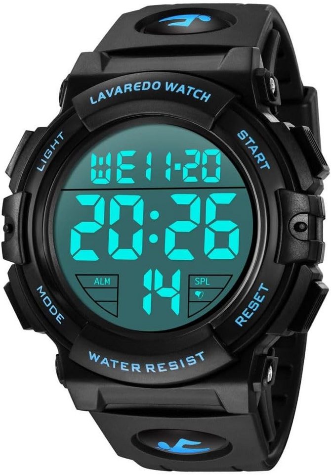 BEN NEVIS Digital 5 ATM wasserdichte Uhr mit Alarm Kalender Stoßfest Stoppuhr Watch, Funktionalität Präzise Quarzwerk aus Japan für eine exakte Zeitmessung BEN NEVIS Digital 5 ATM wasserdichte Uhr mit Alarm Kalender Stoßfest Stoppuhr Watch, Funktionalität Präzise Quarzwerk aus Japan für eine exakte Zeitmessung von BEN NEVIS
