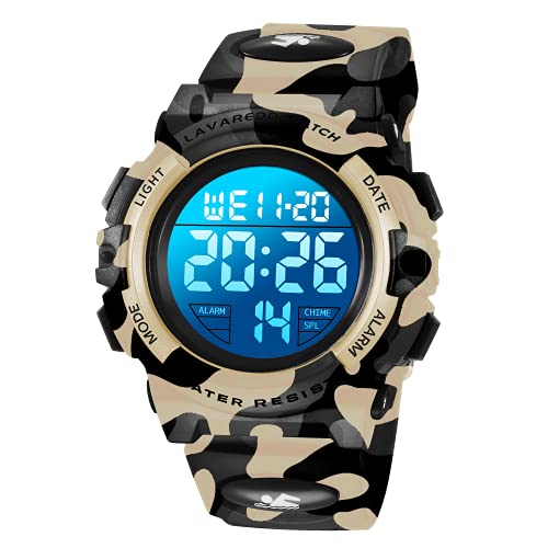 BEN NEVIS Digital Uhren für Kinder Jungen - 50 M Wasserdicht Sports Outdoor Digitaluhr Kinder Silikon Armbanduhr mit Wecker/Stoppuhr/LED-Licht/Stoßfest/Datum,Elektronische Kinderuhren Blau BEN NEVIS Digital Uhren für Kinder Jungen - 50 M Wasserdicht Sports Outdoor Digitaluhr Kinder Silikon Armbanduhr mit Wecker/Stoppuhr/LED-Licht/Stoßfest/Datum,Elektronische Kinderuhren Blau von BEN NEVIS