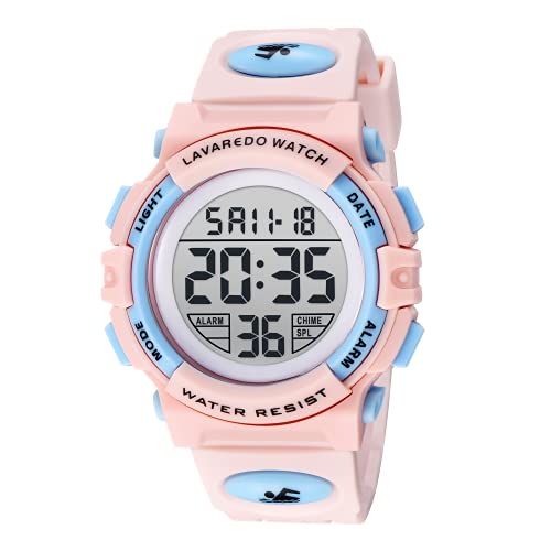 BEN NEVIS Digital Uhren für Kinder Jungen - 50 M Wasserdicht Sports Outdoor Digitaluhr Kinder Silikon Armbanduhr mit Wecker/Stoppuhr/LED-Licht/Stoßfest/Datum,Elektronische Kinderuhren Blau von BEN NEVIS