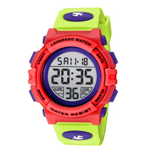 BEN NEVIS Digital Uhren für Kinder Jungen - 50 M Wasserdicht Sports Outdoor Digitaluhr Kinder Silikon Armbanduhr mit Wecker/Stoppuhr/LED-Licht/Stoßfest/Datum,Elektronische Kinderuhren Blau von BEN NEVIS