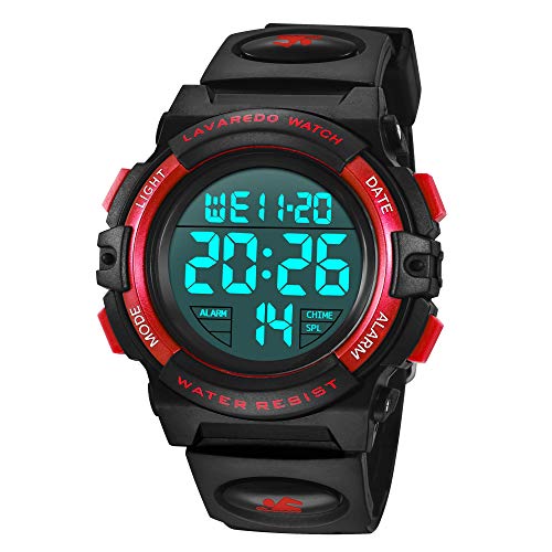 BEN NEVIS Digital Uhren für Kinder Jungen - 50 M Wasserdicht Sports Outdoor Digitaluhr Kinder Silikon Armbanduhr mit Wecker/Stoppuhr/LED-Licht/Stoßfest/Datum,Elektronische Kinderuhren Blau von BEN NEVIS