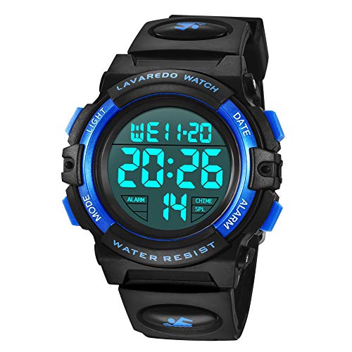 BEN NEVIS Digital Uhren für Kinder Jungen - 50 M Wasserdicht Sports Outdoor Silikon Armbanduhr mit Wecker/Stoppuhr/LED-Licht/Stoßfest/Datum,Elektronische Kinderuhren Blau BEN NEVIS Digital Uhren für Kinder Jungen - 50 M Wasserdicht Sports Outdoor Silikon Armbanduhr mit Wecker/Stoppuhr/LED-Licht/Stoßfest/Datum,Elektronische Kinderuhren Blau von BEN NEVIS