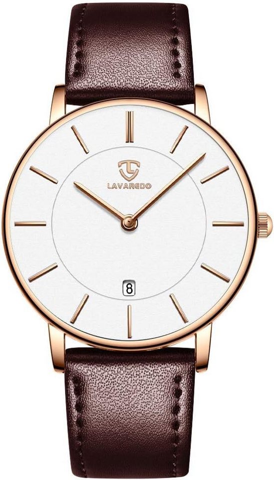 BEN NEVIS Herren Uhr Flache Analog Quarz Datumsanzeiger Watch, Klassisch Mode Wasserdicht Armbanduhr von BEN NEVIS