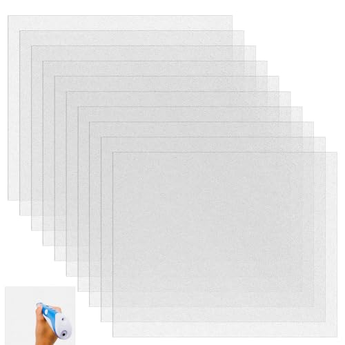 BENECREAT 18 Stück Grobe 3D Stiftmatte 18x15cm Hitzebeständige PVC Druckfolie 3D Stift Zubehör 3D Druckformen Zum Selbermachen 0.5mm Dick von BENECREAT