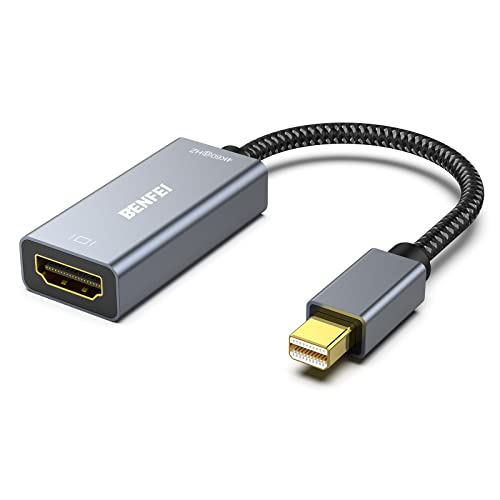 BENFEI Active Mini DisplayPort (Thunderbolt 2) auf HDMI Adapter 4K@60Hz, Unidirektional Mini DisplayPort Computer auf HDMI Monitor Für MacBook Pro MacBook Air Mac Mini Microsoft Surface Pro 3/4 von BENFEI
