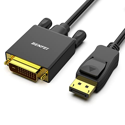 BENFEI DisplayPort auf DVI Kabel 3M 1080P@60HZ, Unidirektional DisplayPort DP Computer zu DVI-D 24+1 Monitor Stecker auf Stecker vergoldet für Lenovo Dell HP und andere Marken von BENFEI