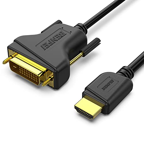 BENFEI HDMI auf DVI, HDMI auf DVI 4.58 Meter Kabel mit 1080P High Speed DVI HDMI Adapter für Apple TV, Fire TV, PS3/4, Laptop/Desktop, Blu-Ray Player, Xbox 360/One von BENFEI