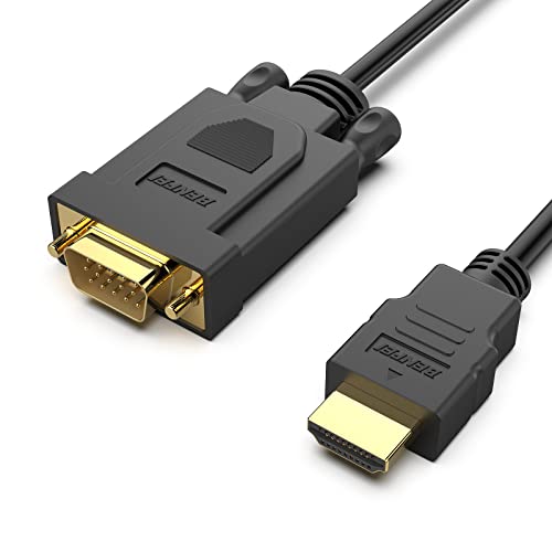 BENFEI HDMI zu VGA Konverter-Kabel 0,9M, Unidirektional HDMI zu VGA D-SUB 15 Pin M/M Unterstützung Volles 1080P Signal von HDMI Eingang Laptop HDTV zu VGA Ausgang Monitoren Projektor,Fernsehapparat von BENFEI