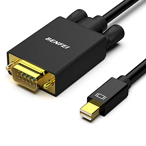 BENFEI Mini DisplayPort auf VGA, 3m Vergoldet 1080P Mini DisplayPort(Thunderbolt) zu VGA Kabel für MacBook, Surface Pro usw. von BENFEI