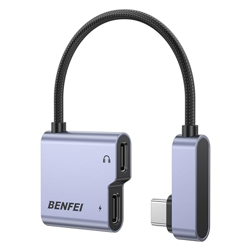 BENFEI USB C Splitter 1 in 2 Out Dual USB C Audio buchsen Adapter mit 60W Schnellladung, Typ C Audio kopfhörer, kompatibel mit iPhone 16/16 Pro/Pro Max, Samsung Galaxy S25/S24/S23, iPad Pro, Pixel 9 BENFEI USB C Splitter 1 in 2 Out Dual USB C Audio buchsen Adapter mit 60W Schnellladung, Typ C Audio kopfhörer, kompatibel mit iPhone 16/16 Pro/Pro Max, Samsung Galaxy S25/S24/S23, iPad Pro, Pixel 9 von BENFEI