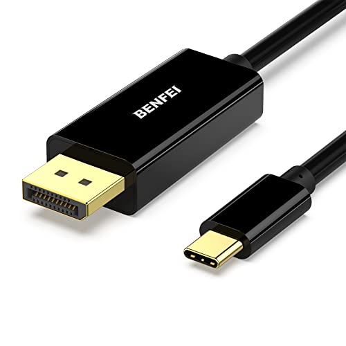 BENFEI USB C auf DisplayPort Kabel 0,9m(4K@60Hz, 2k@144Hz), USB Typ C[Thunderbolt 3/4 kompatibel] zu DisplayPort Kabel für iPhone 15 Pro/Max MacBook Pro/Air 2023 iPad Pro iMac S23 XPS 17 usw von BENFEI