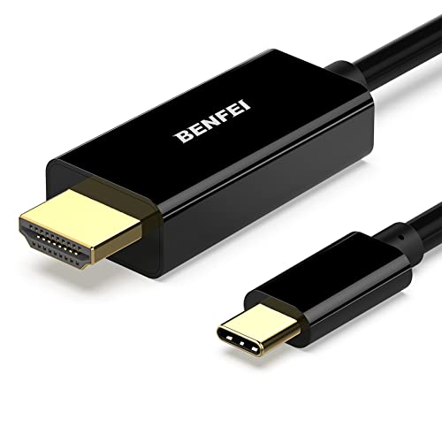 BENFEI USB C auf HDMI Kabel 4K 3m, Typ C auf HDMI Kabel [kompatibel Thunderbolt 3/4] für iPhone 15 Pro/Max MacBook Pro/Air 2023 iPad Pro iMac S23 XPS 17 usw von BENFEI