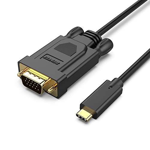 BENFEI USB C auf VGA Kabel 0,9M,USB Typ C[Thunderbolt 3/4]zu VGA Kable für iPhone 15 Pro/Max MacBook Pro/Air 2023 iPad Pro iMac S23 XPS 17 usw(USB C muss die Videoausgabefunktion unterstützen) von BENFEI