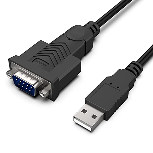 BENFEI USB-auf-Serial-Adapter, 1,8 M USB auf RS-232-Buchse (9-polig) DB9, serielles Kabel, Prolific Chipset, Windows 11/10/8.1/8/7, Mac OS X 10.6 und höher von BENFEI