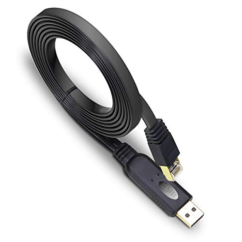 USB Konsolen Kabel,BENFEI 1,8m USB auf RJ45 Kabel mit FTDI Chip, Für Cisco, Netgear und Ubiquity Linksys TP-Link-Router/Switch für Laptops unter Windows, Mac, Linux von BENFEI