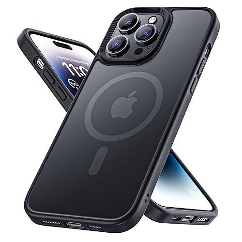 BENKS Magnetisch iPhone 14 Pro Hülle Kompatibel mit Magsafe, [SGS-Militärschutz] Handyhülle iPhone 14 Pro Case Durchscheinendes Mattes Ultimatives Berühren Gefühl Stoßfeste Dünn Schutzhülle von BENKS
