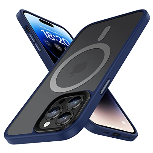 BENKS Magnetisch iPhone 14 Pro Max Hülle Kompatibel mit Magsafe, [SGS-Militärschutz] Handyhülle iPhone 14 Pro Max Case Durchscheinendes Mattes Ultimatives Berühren Gefühl Stoßfeste Dünn Schutzhülle von BENKS