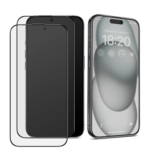 BENKS Matte Schutzfolie Panzerfolie für iPhone 15 Plus/14 Pro Max [6,7 Zoll], [2 Stück] 9H Härte Tempered Glass Schutzglas 0,23 mm Folie HD Displayschutzfolie, Anti-Fingerabdruck und Blendschutz von BENKS