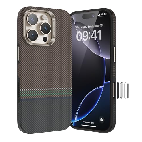 BENKS Prestige für iPhone 16 Pro Max Hülle [Camera Control Button] Kompatibel mit MagSafe, Kamerabutton Handyhülle aus Dupont Kevlar Aramidfaser und TPU von BENKS