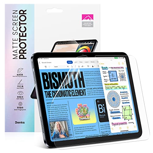 BENKS Schreibfolie für iPad Pro 11 Zoll M4 (2024) Papier Schutzfolie Matt Displayschutzfolie, Blendfreiem zum Zeichnen, Schreiben Folie von BENKS