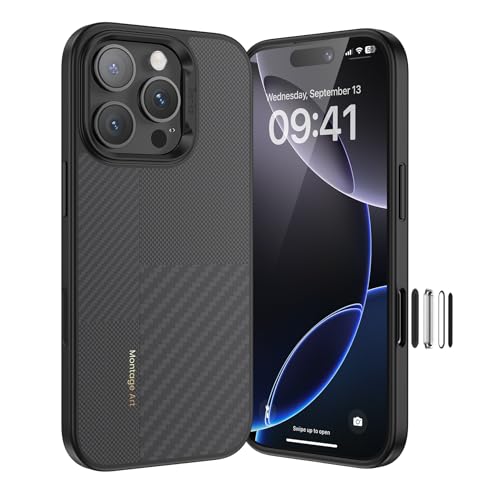 BENKS für iPhone 16 Pro Hülle [Camera Control Button] Kompatibel mit MagSafe, Kamerabutton Handyhülle aus Dupont Kevlar Aramidfaser und TPU, Montage ArmorPro von BENKS