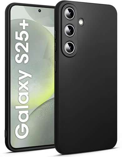 BENNALD Hülle für Samsung Galaxy S25 Plus, Extrem Dünn Handyhülle Weiche TPU Stoßfest Kratzfest Schutzhülle Case, Matt Schwarz BENNALD Hülle für Samsung Galaxy S25 Plus, Extrem Dünn Handyhülle Weiche TPU Stoßfest Kratzfest Schutzhülle Case, Matt Schwarz von BENNALD