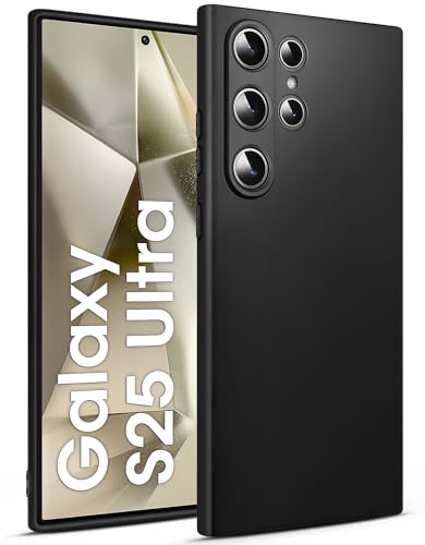 BENNALD Hülle für Samsung Galaxy S25 Ultra, Extrem Dünn Handyhülle Weiche TPU Stoßfest Kratzfest Schutzhülle Case, Matt Schwarz BENNALD Hülle für Samsung Galaxy S25 Ultra, Extrem Dünn Handyhülle Weiche TPU Stoßfest Kratzfest Schutzhülle Case, Matt Schwarz von BENNALD