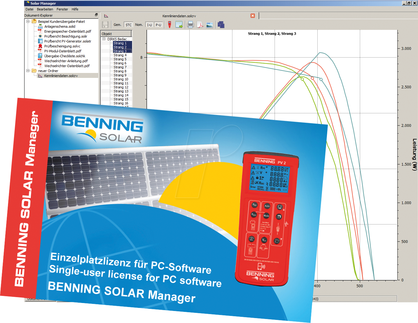 BENNING 050423 - PC-Software Benning SOLAR Manager, Einzelplatzlizenz von BENNING