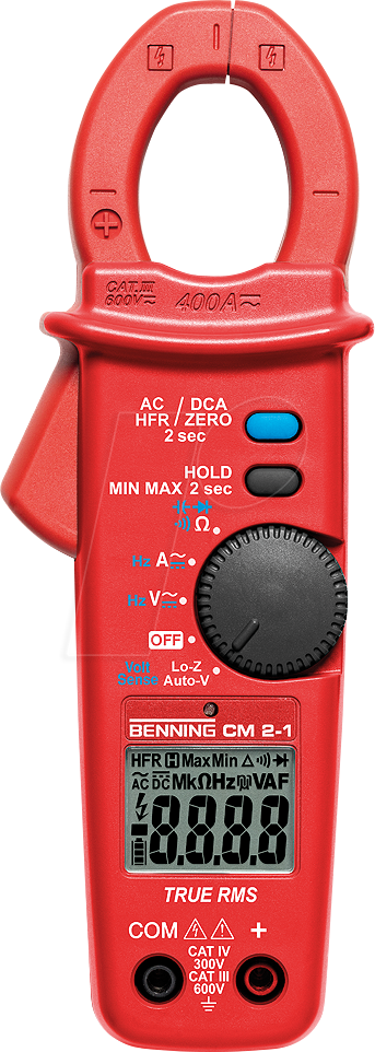 BENNING CM 2-1 - Stromzange CM2-1, digital, AC/DC, bis 400 A von BENNING