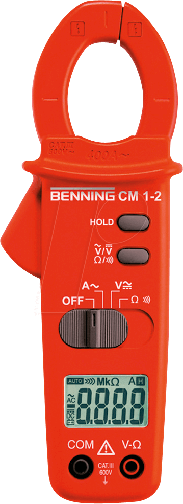 BENNING CM1-2 - Stromzange CM1-2, digital, AC, bis 400 A BENNING CM1-2 - Stromzange CM1-2, digital, AC, bis 400 A von BENNING