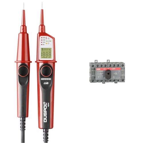BENNING DUSPOL digital Digitaler True RMS Spannungsprüfer & Abb-entrelec OT40F4C 1SCA104934R1001 Modularschalter, Grau/Schwarz/Rot, Estándar BENNING DUSPOL digital Digitaler True RMS Spannungsprüfer & Abb-entrelec OT40F4C 1SCA104934R1001 Modularschalter, Grau/Schwarz/Rot, Estándar von BENNING