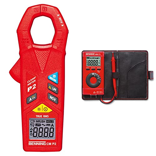 BENNING P2, TRUE RMS Mini-AC/DC-Stromzange, 044679 & 044084 MM P3 Digital-Multimeter im Pocketformat von BENNING