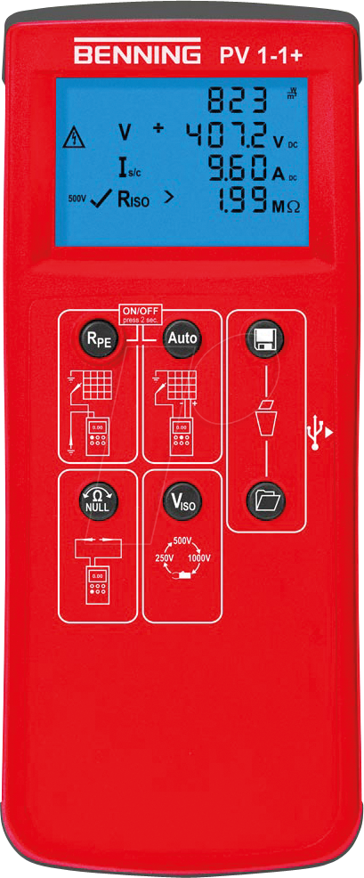 BENNING PV 1-1+ - Installationsprüfgerät PV 1-1+, für Photovoltaik von BENNING